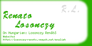 renato losonczy business card